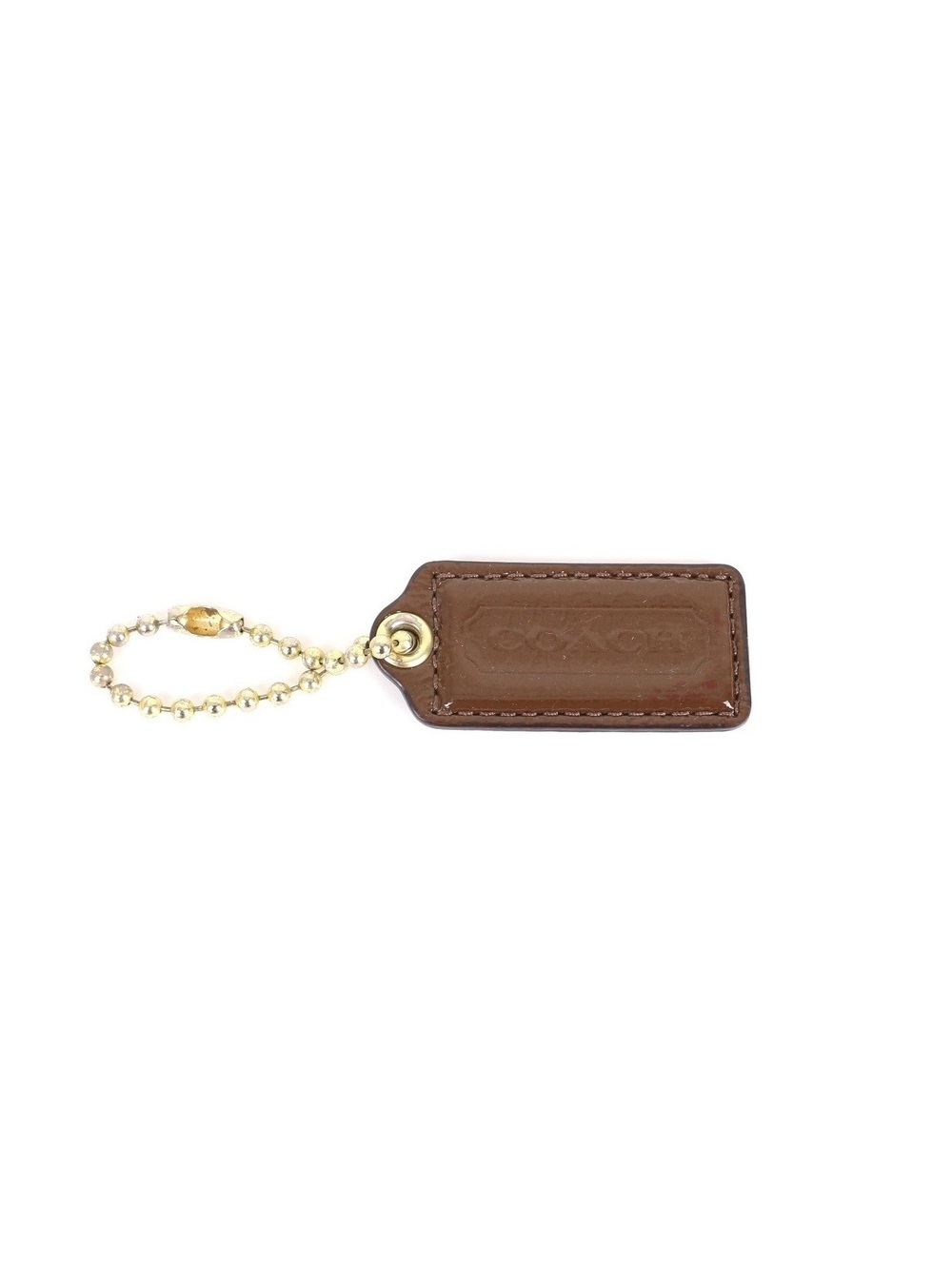 Coach Y2K Brown Patent Leather Bag Charm Hangtag Replacement